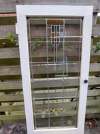 Tochtdeur met glas in lood, Doe-het-zelf en Verbouw, Glas en Ramen, Ophalen, Gevelraam of Ruit, Gebruikt, Glas in lood