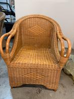 Rieten stoel, Huis en Inrichting, Stoelen, Ophalen, Gebruikt, Bruin, Eén
