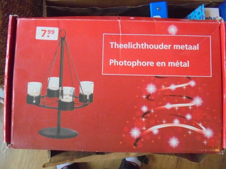 waxinelichtjes houder, Huis en Inrichting, Woonaccessoires | Kandelaars en Kaarsen, Zo goed als nieuw, Kandelaar, Minder dan 25 cm