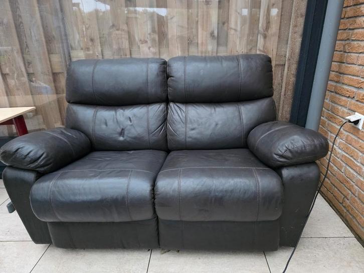 Comfortabele 2-Zits Relaxbank (Recliner) - Zit nog heerlijk!, Huis en Inrichting, Banken | Bankstellen, Gebruikt, Minder dan 150 cm