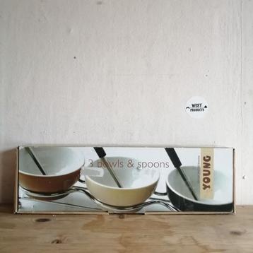 Nieuw: 3x Bowls & Spoons (Young) beschikbaar voor biedingen