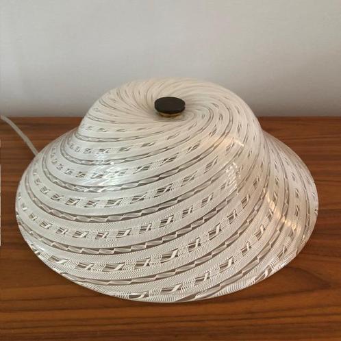 Plafonnière, plafondlamp, Swirl, filigrain Murano, italiaans, Antiek en Kunst, Antiek | Lampen, Ophalen of Verzenden