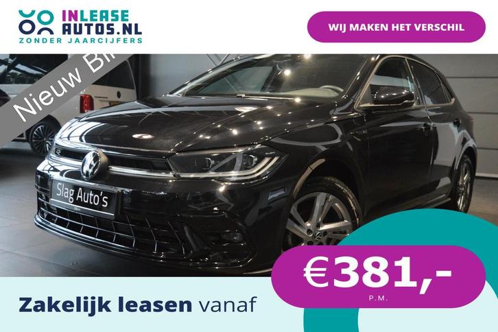 Volkswagen Polo 1.0 TSI 2X R-LINE clima cruise keyless led c, Auto's, Volkswagen, Bedrijf, Lease, Financial lease, Polo, ABS, Achteruitrijcamera