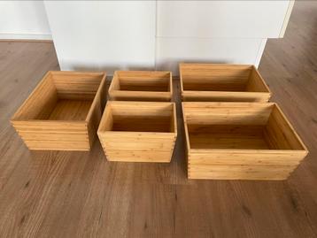 Ikea Variera bamboe dozen / organisers beschikbaar voor biedingen