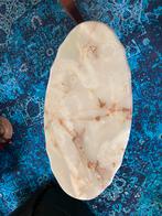 Marmeren tafel met bronzen onderstel, Huis en Inrichting, Tafels | Salontafels, Ophalen, 100 tot 150 cm, Vintage, 50 tot 100 cm