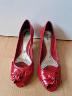 Peep toes schoenen pumps rood maat 39, Ophalen of Verzenden, Gedragen, Rood