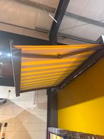 Knikarmscherm 2,20m breed, antraciet/grijs-geel doek, Ophalen, Nieuw, Minder dan 250 cm, 150 tot 300 cm