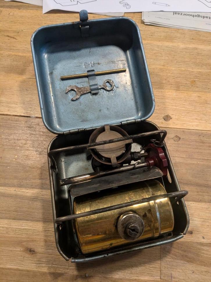 Optimus 8r benzine brander jaren 60 kooktoestel, Caravans en Kamperen, Kampeeraccessoires, Gebruikt, Ophalen of Verzenden