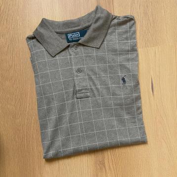 Ralph Lauren Polo Shirt Grijs met Ruitpatroon – Maat S beschikbaar voor biedingen