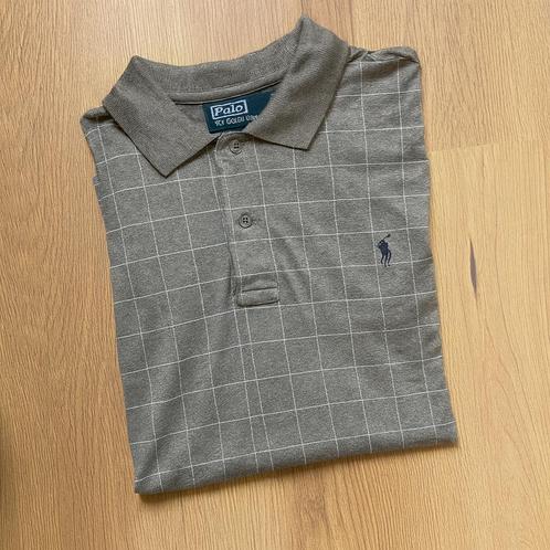 Ralph Lauren Polo Shirt Grijs met Ruitpatroon – Maat S, Kleding | Heren, Polo's, Zo goed als nieuw, Maat 46 (S) of kleiner, Grijs