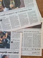 Drie berichten Johan Cruyff periode Spaanse coach 2009-2012, Verzamelen, Tijdschriften, Kranten en Knipsels, Ophalen of Verzenden