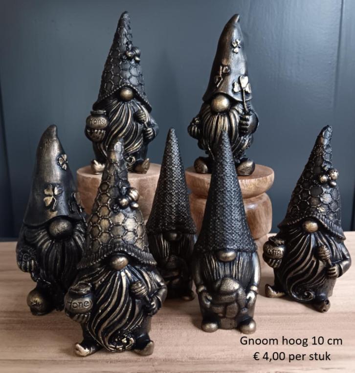 Nieuw - handgemaakt - Gnoom - cadeautje - 3 soorten - beeld, Huis en Inrichting, Woonaccessoires | Wanddecoraties, Nieuw, Ophalen of Verzenden