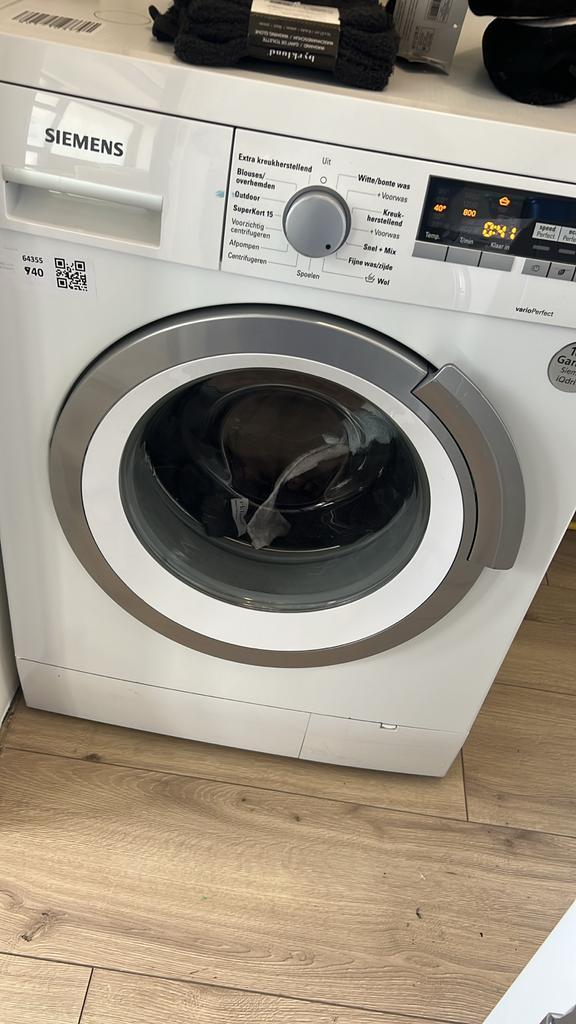 Siemens Wasmachine + droger, Witgoed en Apparatuur, Wasmachines, Gebruikt, Voorlader, 6 tot 8 kg, 85 tot 90 cm, 1200 tot 1600 toeren