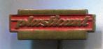 Plasticant rood op koper speelgoed blokken speldje ( W_311 ), Verzamelen, Verzenden, Zo goed als nieuw, Merk, Speldje of Pin
