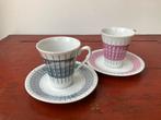 Vintage set kop& schotels, Antiek en Kunst, Antiek | Servies los, Ophalen of Verzenden