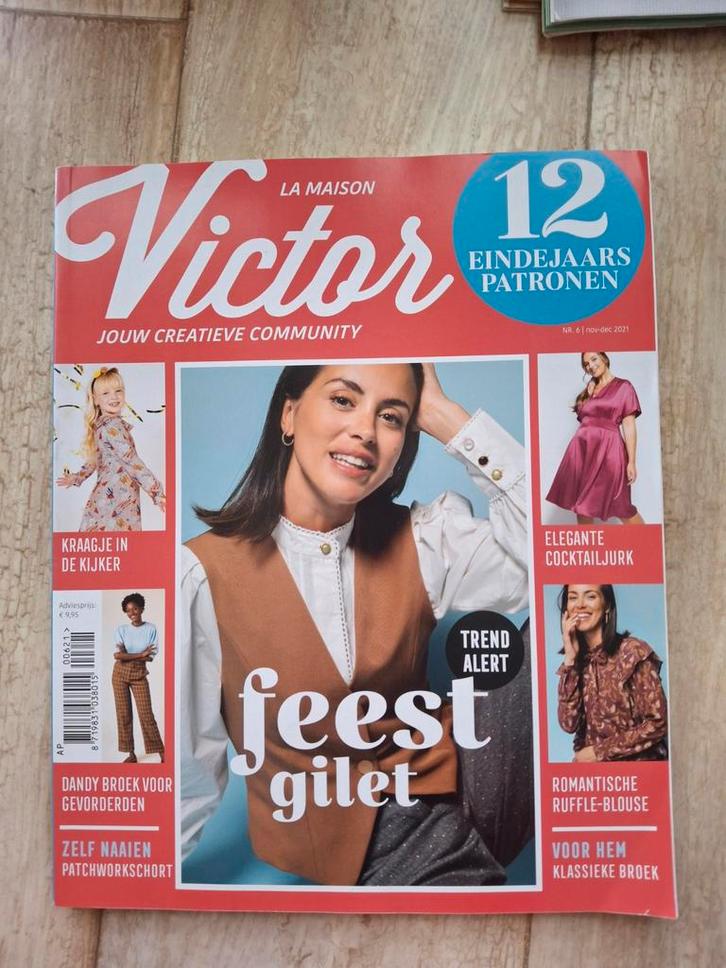 La Maison Victor Nov-Dec 2021 Naaipatronen, Hobby en Vrije tijd, Kledingpatronen, Nieuw, Overige typen, Vrouw, Overige merken
