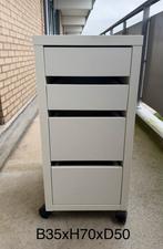 Micke ladekastje Ikea wit, Ophalen, Gebruikt, 3 of 4 laden, Minder dan 100 cm