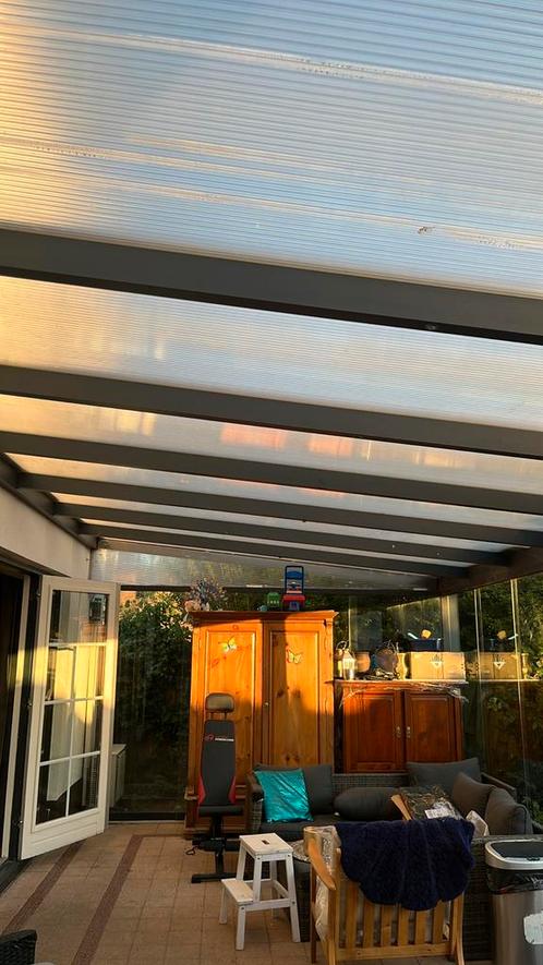 Grote Serre 700x400 met Glaswand schuiframen, Tuin en Terras, Overkappingen, Gebruikt, Serre, Ophalen of Verzenden