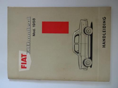 Handleiding Fiat elfhonderd model 1958, Auto diversen, Handleidingen en Instructieboekjes, Ophalen of Verzenden