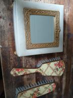 Make-up doos met borstels vintage, Ophalen of Verzenden
