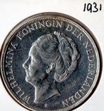 2½ Gulden - Wilhelmina 1931, Zilver, Ophalen of Verzenden, Koningin Wilhelmina, Losse munt
