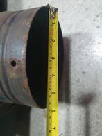 Kachelpijp 45 graden + borg beugels, Ophalen, Gebruikt, Minder dan 30 cm, Kachel