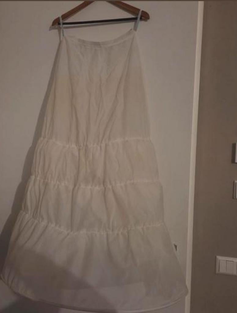 hoepelrok, Ophalen, Gedragen, Wit, Accessoires