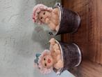 2 baby's in wastobbe / spaarpotjes, Ophalen of Verzenden, Zo goed als nieuw, Overige thema's