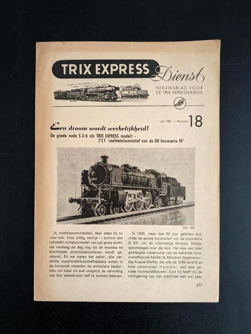 8x Nieuwsblad "TRIX EXPRESS Dienst"  1961 - 1967, Boeken, Auto's | Folders en Tijdschriften, Gelezen, Overige merken, Ophalen of Verzenden