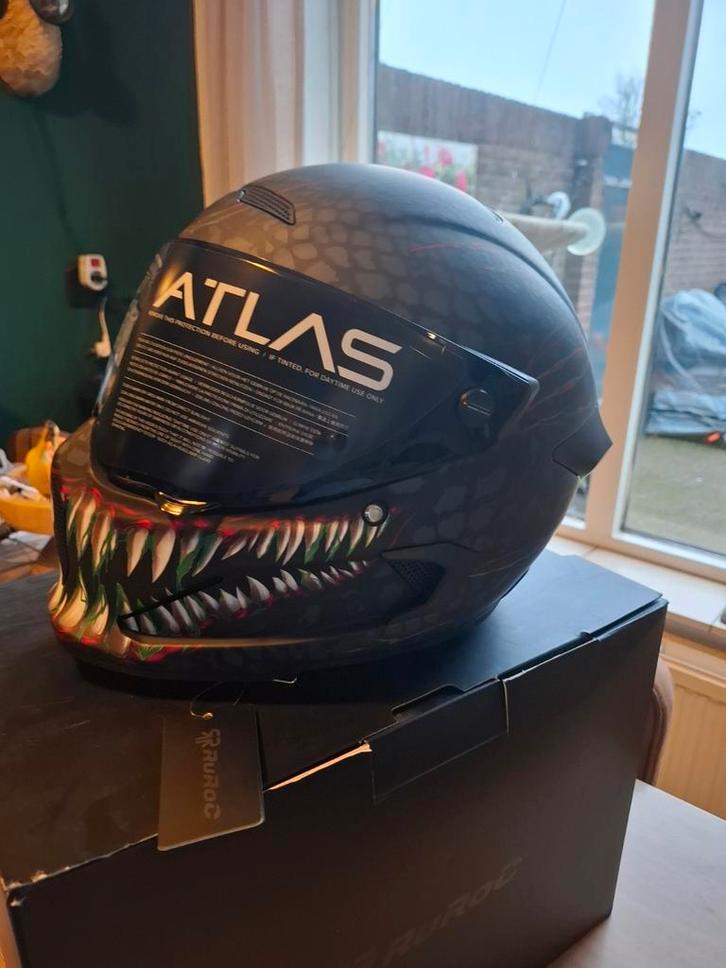 Ruroc Atlas 3.0, Motoren, Kleding | Motorhelmen, Integraalhelm, Overige merken, Ophalen of Verzenden