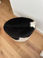 Koeienhuid Poef  van Ikea, Ophalen, Minder dan 50 cm, Rond, Leer