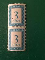 323 Ned Port 2x druktoevalligheid, Postzegels en Munten, Brieven en Enveloppen | Nederland, Ophalen of Verzenden, Envelop