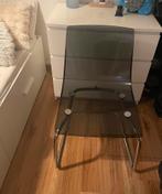 Transparant stoel, Huis en Inrichting, Tafels | Salontafels, 100 tot 150 cm, Zo goed als nieuw, Minder dan 50 cm, Rechthoekig