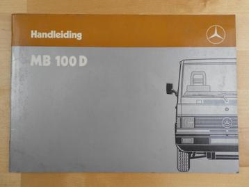 Mercedes 100D Instructieboek 1987 Handleiding MB 100 D beschikbaar voor biedingen
