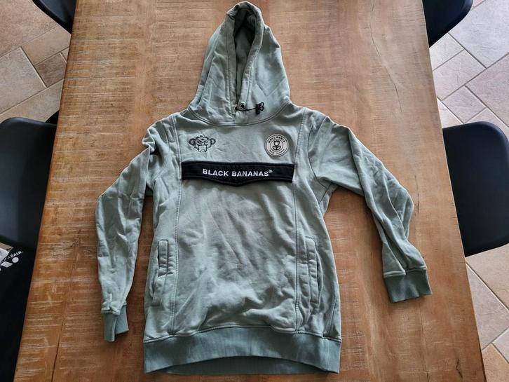 Black Bananas | trui | hoodie | zgan | maat S, Kleding | Heren, Truien en Vesten, Zo goed als nieuw, Maat 46 (S) of kleiner, Groen