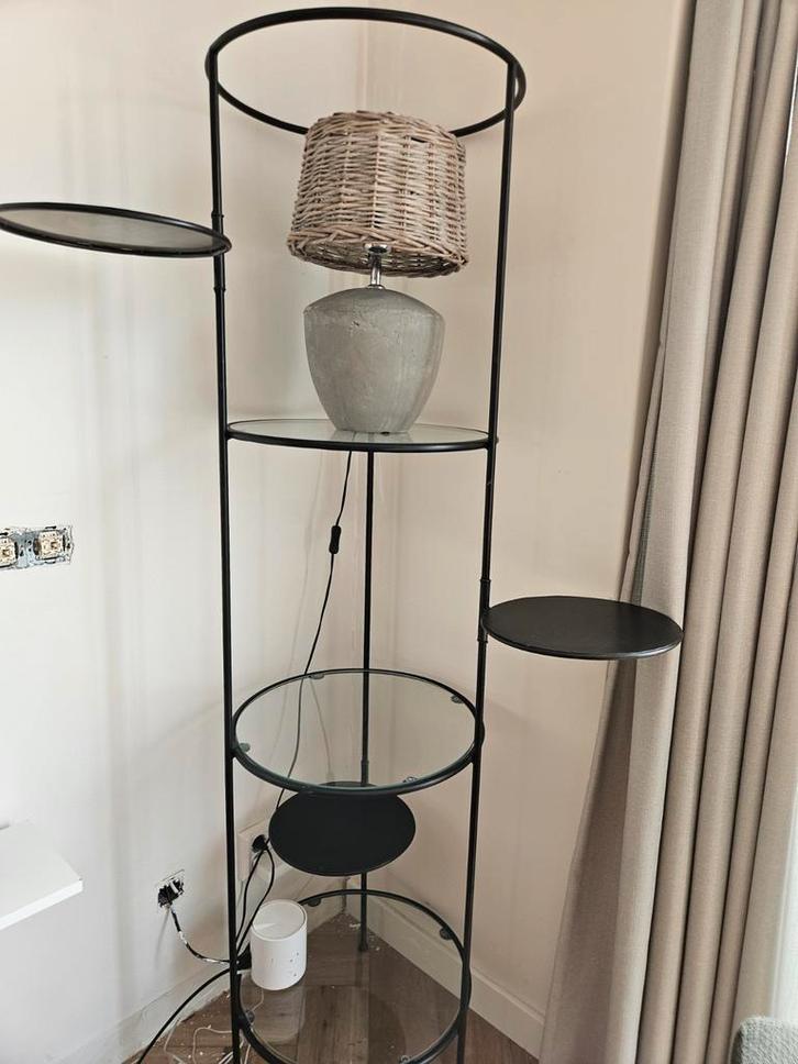 Ronde kast met 3 draaibare plateaus, Huis en Inrichting, Kasten | Vitrinekasten, Zo goed als nieuw, 150 tot 200 cm, 50 tot 100 cm