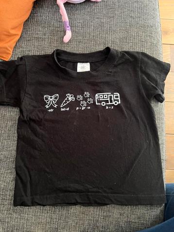 Zwangerschap aankondiging rebus t-shirt maat 92 beschikbaar voor biedingen