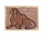 Kinderposter Muurposter Walrus 70 x 50 cm Studio Loco, Kinderen en Baby's, Kinderkamer | Inrichting en Decoratie, Ophalen of Verzenden