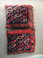 2 handgeknoopte perzische kussens, 50 tot 100 cm, Rood, Zo goed als nieuw, Rechthoekig