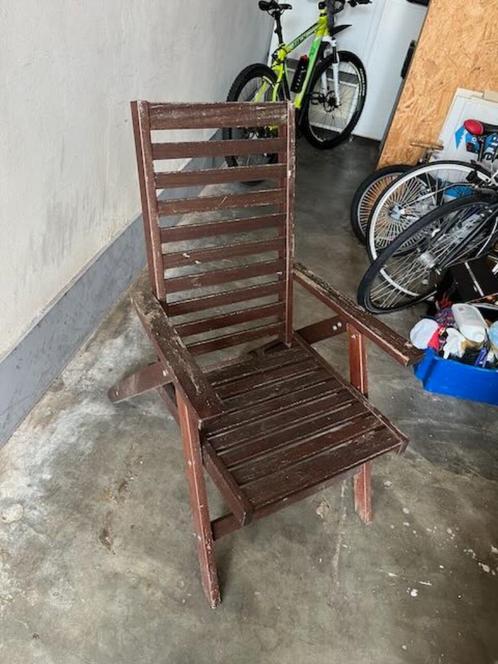 2 opklapbare tuinstoelen IKEA NÄMMARÖ, Tuin en Terras, Tuinstoelen, Gebruikt, Hout, Inklapbaar, Verstelbaar, Ophalen