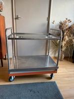 Trolley. Serveer wagen RVS., Gebruikt, Overige kleuren, Minder dan 100 cm, 25 tot 50 cm
