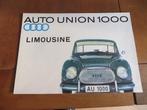 Folder Auto Union 1000 DKW 1962, Auto Union, Ophalen of Verzenden, Zo goed als nieuw, Overige merken