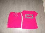 felroze rok en t-shirt van MAX25, maat onesize, Ophalen of Verzenden, Zo goed als nieuw, Maat 36 (S), Roze