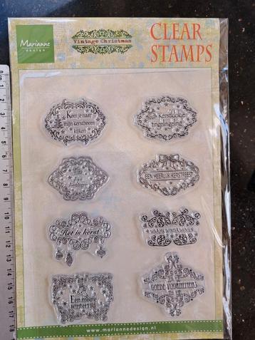 MARIANNE DESIGN STEMPEL NEDERLANDSE TEKST VINTAGE CHRISTMAS
 beschikbaar voor biedingen