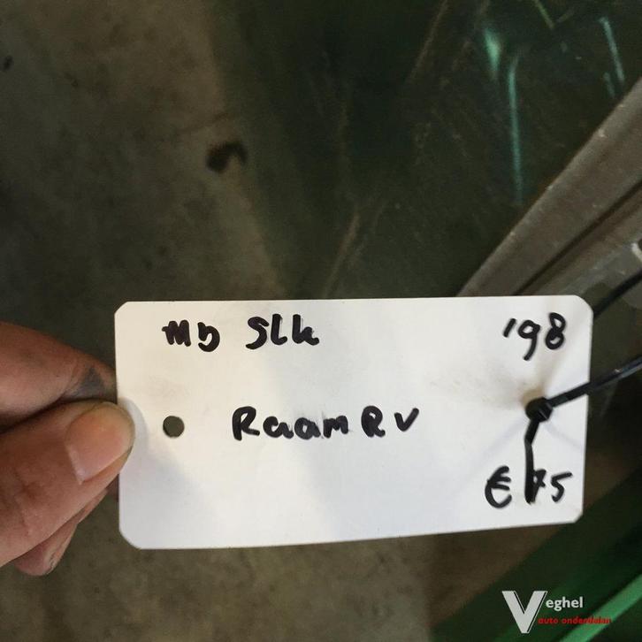 Mercedes SLK 1998 Portier Ruit Rechtsvoor, Auto-onderdelen, Ruiten en Toebehoren, Gebruikt, Ophalen