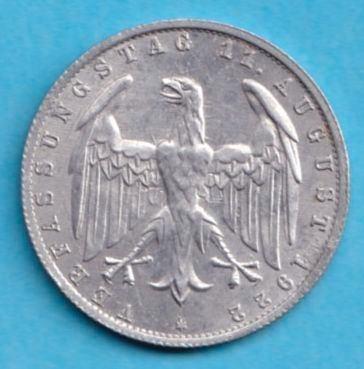 (KE125) Duitsland 3 Mark 1922A, Postzegels en Munten, Munten | Europa | Niet-Euromunten, Losse munt, Duitsland, Verzenden