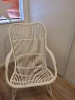 Rieten stoel in prima staat, Huis en Inrichting, Stoelen, Ophalen, Gebruikt, Wit, Riet of Rotan