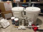 Complete bierbrouwset inclusief meerdere brouwpakketten, Hobby en Vrije tijd, Overige Hobby en Vrije tijd, Ophalen, Zo goed als nieuw