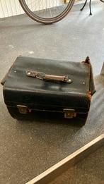 Vintage leren gereedschapskoffer met inhoud, Doe-het-zelf en Verbouw, Gereedschapskisten, Ophalen, Gebruikt