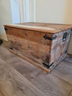 Houten kist, Ibiza stijl kist, sloophout kist, drijfhout, Ophalen, Gebruikt
